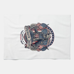 Patriotisk Varulv Patriot Skräck Monster Patriot  Kökshandduk