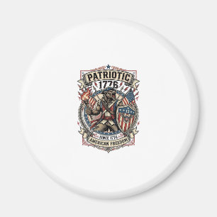 Patriotisk Varulv Patriot Skräck Monster Patriot Magnet