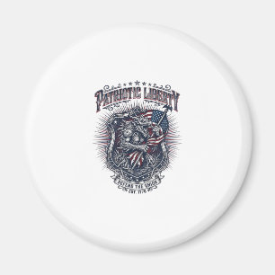 Patriotisk Varulv Patriot Skräck Monster Patriot Magnet