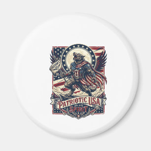 Patriotisk Varulv Patriot Skräck Monster Patriot Magnet