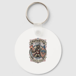 Patriotisk Varulv Patriot Skräck Monster Patriot Nyckelring