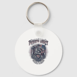 Patriotisk Varulv Patriot Skräck Monster Patriot Nyckelring