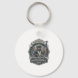 Patriotisk Varulv Patriot Skräck Monster Patriot Nyckelring