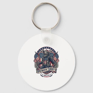 Patriotisk Varulv Patriot Skräck Monster Patriot Nyckelring