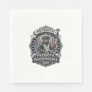 Patriotisk Varulv Patriot Skräck Monster Patriot  Pappersservett