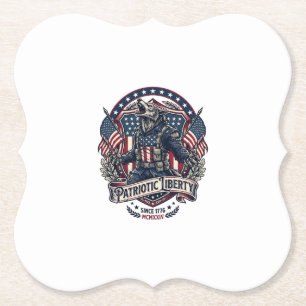 Patriotisk Varulv Patriot Skräck Monster Patriot  Underlägg Papper