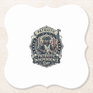 Patriotisk Varulv Patriot Skräck Monster Patriot Underlägg Papper