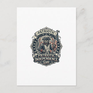 Patriotisk Varulv Patriot Skräck Monster Patriot  Vykort