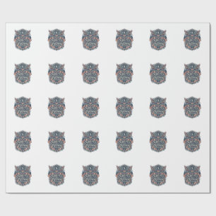 Patriotisk västerländsk blommig vektor grafisk t-s presentpapper