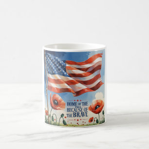 Patriotisk Vattenflaska - minnesdag - hyllning med Kaffemugg