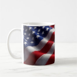 patriotisk väv amerikanska flagga-kaffe Mugg