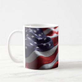 patriotisk väv amerikanska flagga-kaffe Mugg