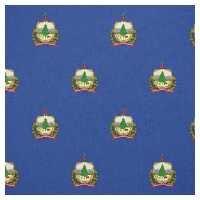 Patriotisk Vermont statlig flagga Tyg (Provkarta)