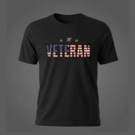 Patriotisk Veteran USA  T Shirt