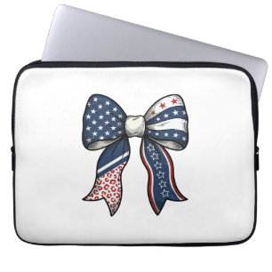 Patriotisk Vintage Graverad Båge Vektor Design_1 Laptop Fodral