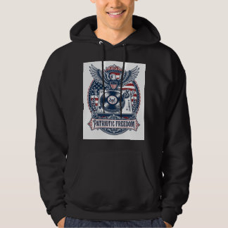 Patriotisk Vinylsamlare Vektorgrafisk T-Shirt Hoodie