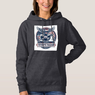 Patriotisk Vinylsamlares Vektorgrafisk T-Shirt