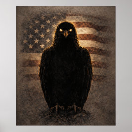 Patriotisk Vit Örn Poster
