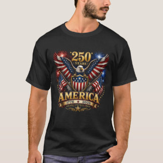 Patriotisk Vitörn 4:e Juli Amerikan T Shirt