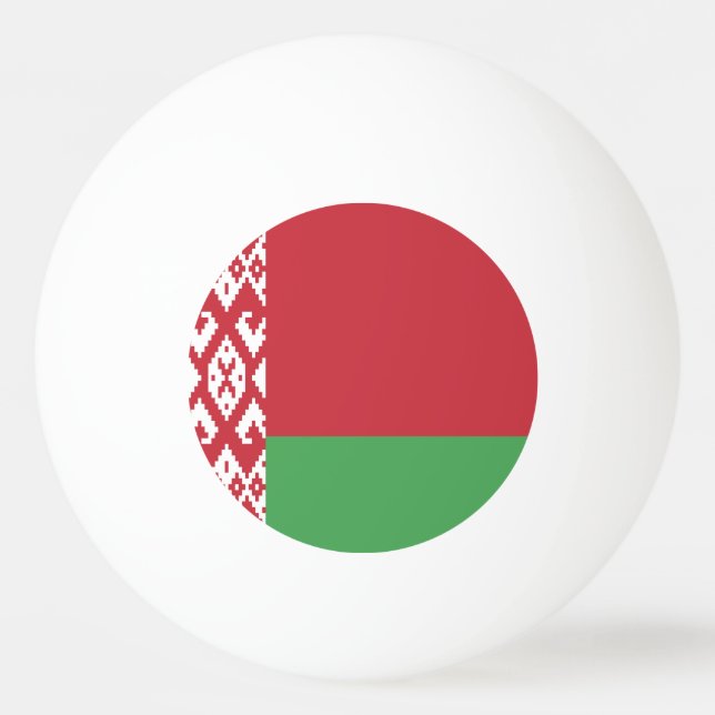 Patriotisk vitrysk flagga pingisboll (Baksidan)