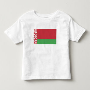 Patriotisk vitrysk flagga t shirt