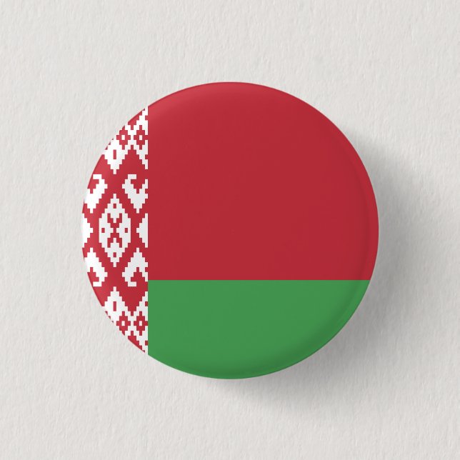 Patriotisk vitryska flagga knapp (Framsida)