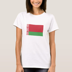 Patriotisk vitryska flagga t shirt