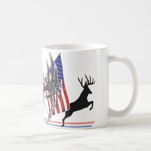 Patriotisk Whitetailbock Kaffemugg