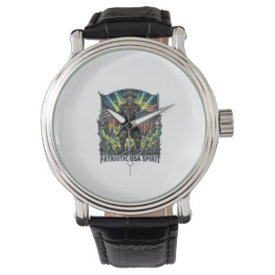 Patriotisk Zombie Patriot General Zombie Apokalyps Armbandsur