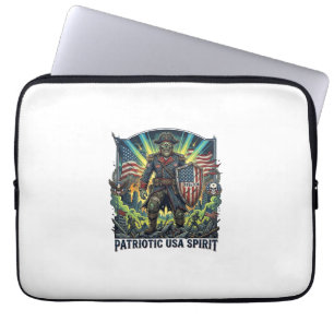Patriotisk Zombie Patriot General Zombie Apokalyps Laptop Fodral