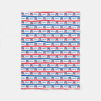 Patriotiska 2016 republikanska elefantrandar fleecefilt