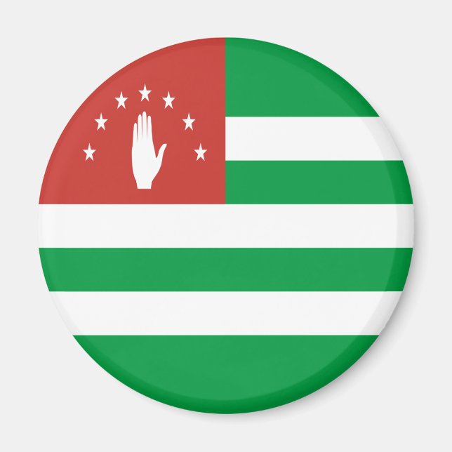 Patriotiska Abchaziens flagga Magnet (Framsidan)