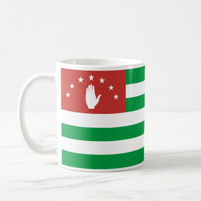 Patriotiska Abkhaziens flagga Kaffemugg (Vänster)
