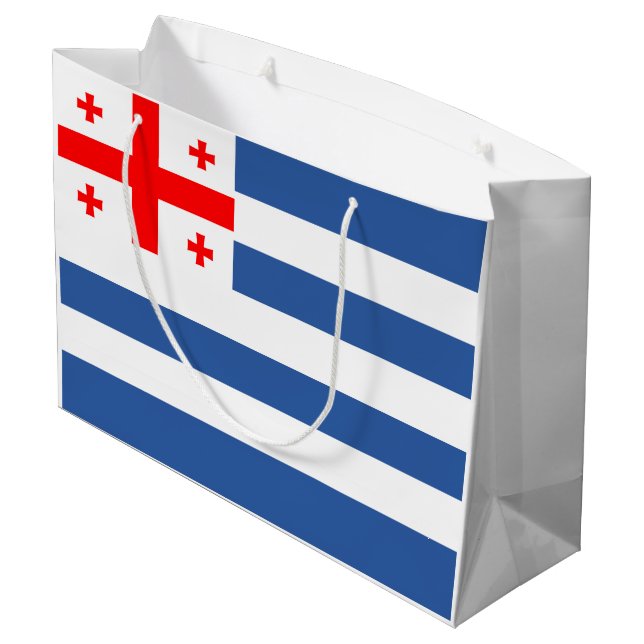 Patriotiska Adjaraflaggan (Baksidan Vinklad)
