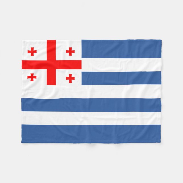 Patriotiska Adjaraflaggan Fleecefilt (Framsidan (Horisontell))