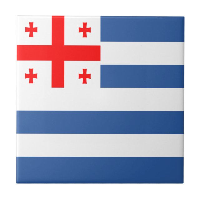 Patriotiska Adjaraflaggan Kakelplatta (Framsidan)