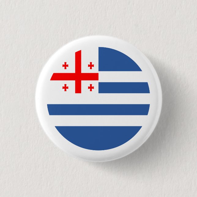 Patriotiska Adjaraflaggan Knapp (Framsida)