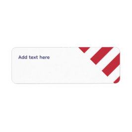 Patriotiska adressetiketter returadress etikett