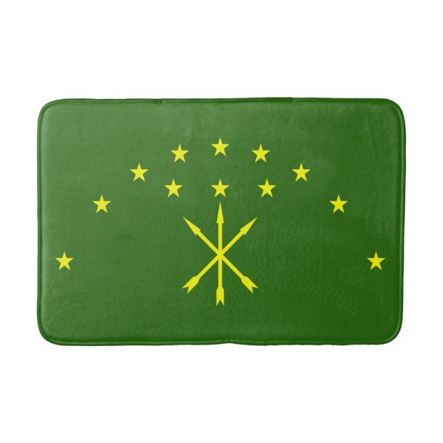 Patriotiska Adygeiska Flaggan Badrumsmatta (Framsidan)