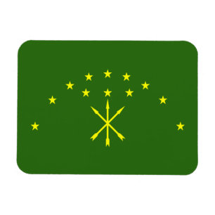 Patriotiska Adygeiska Flaggan Magnet