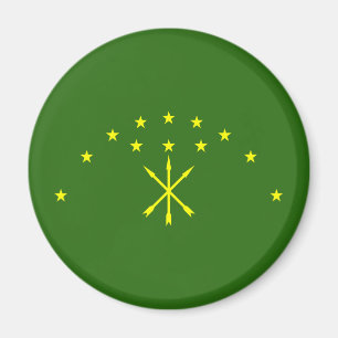 Patriotiska Adygeiska Flaggan Magnet