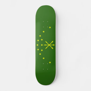 Patriotiska Adygeiska Flaggan Mini Skateboard Bräda 18,5 Cm