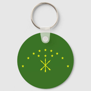 Patriotiska Adygeiska Flaggan Nyckelring