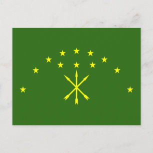 Patriotiska Adygeiska Flaggan Vykort