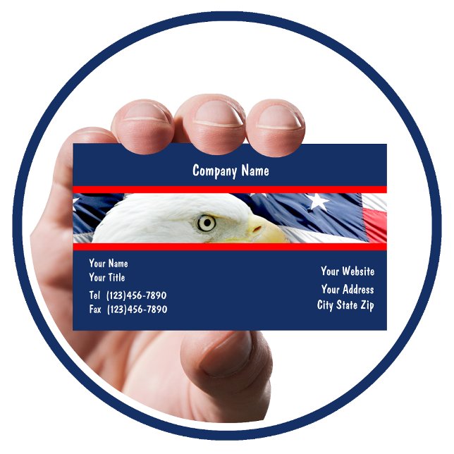Patriotiska Affärskort Visitkort (Skapare uppladdad)