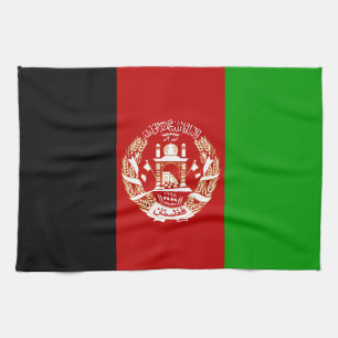 Patriotiska Afghanistanflaggan Kökshandduk