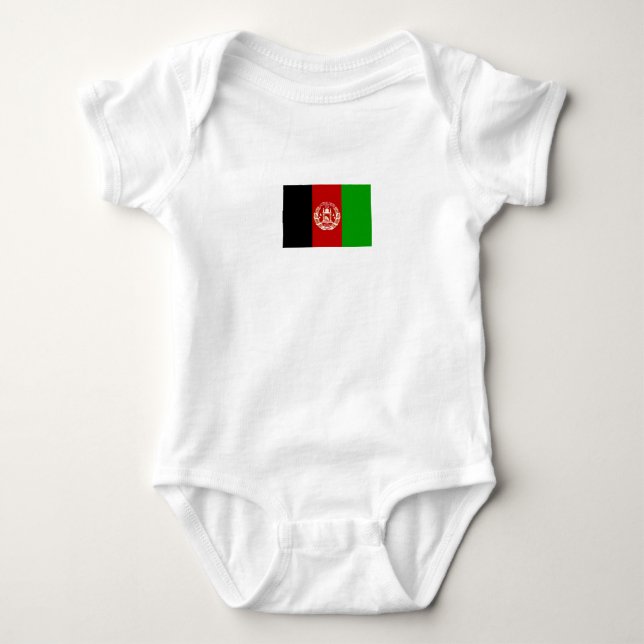 Patriotiska Afghanistanflaggan T Shirt (Framsida)