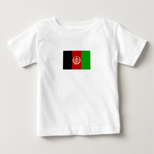 Patriotiska Afghanistanflaggan T Shirt (Framsida)