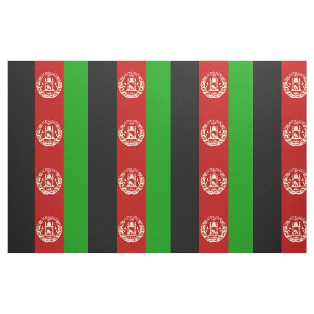 Patriotiska Afghanistanflaggan Tyg (Fat Quarter)