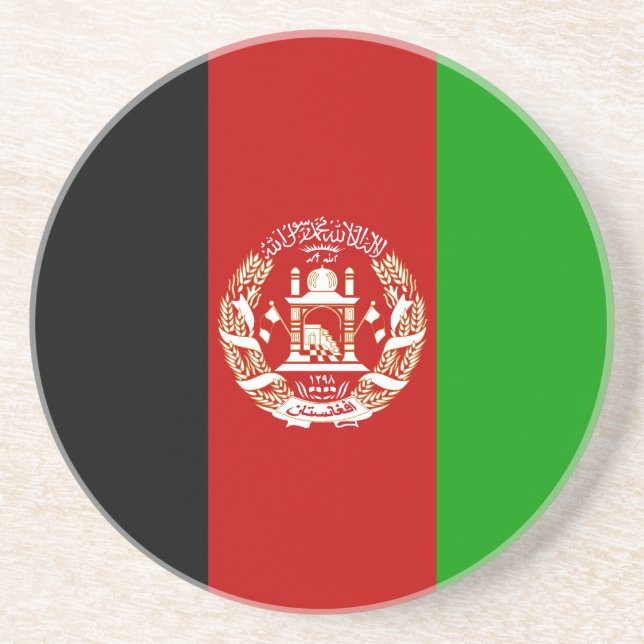 Patriotiska Afghanistanflaggan Underlägg (Framsidan)